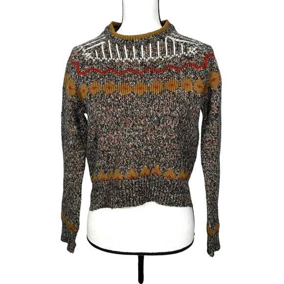 Zara Sweaters - Zara Fairisle Multicolor Patterned Women's Sweater